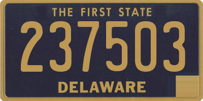 DE license plate 237503