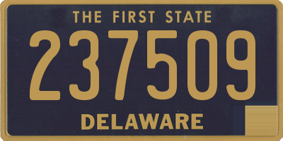 DE license plate 237509