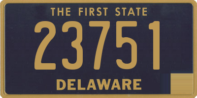 DE license plate 23751