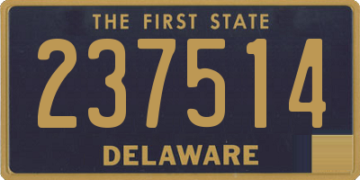 DE license plate 237514
