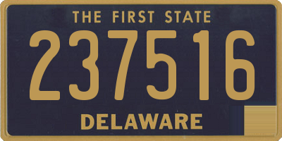 DE license plate 237516