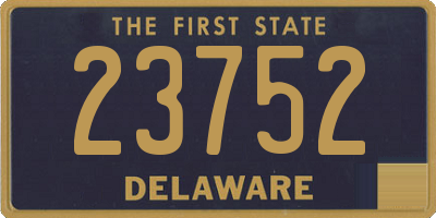 DE license plate 23752
