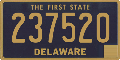 DE license plate 237520