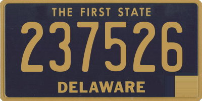 DE license plate 237526