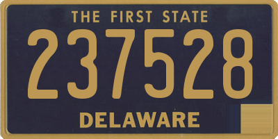 DE license plate 237528