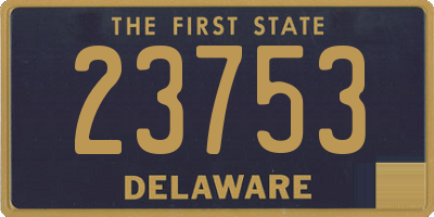 DE license plate 23753