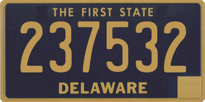 DE license plate 237532