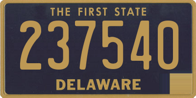 DE license plate 237540