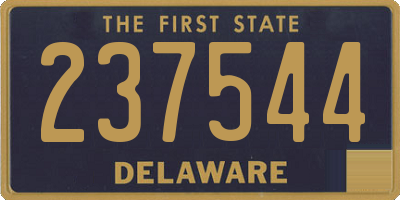 DE license plate 237544