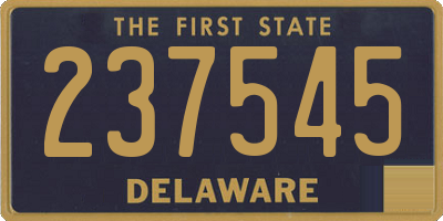 DE license plate 237545