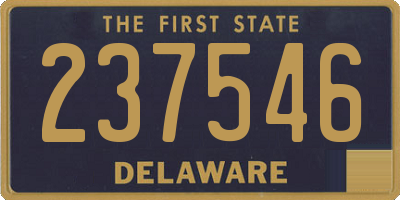DE license plate 237546