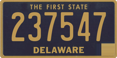 DE license plate 237547