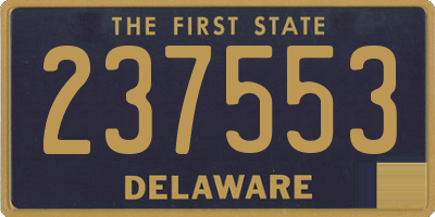 DE license plate 237553