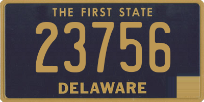 DE license plate 23756