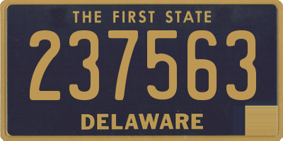 DE license plate 237563