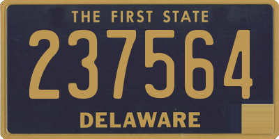 DE license plate 237564