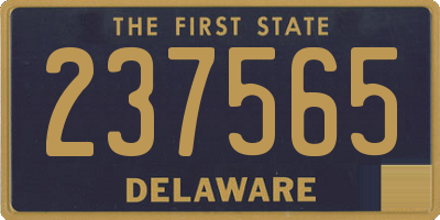 DE license plate 237565
