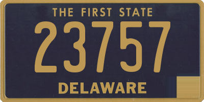 DE license plate 23757