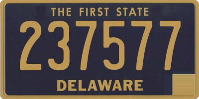 DE license plate 237577
