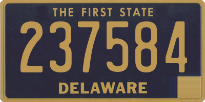 DE license plate 237584