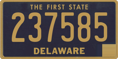 DE license plate 237585