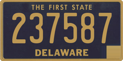 DE license plate 237587