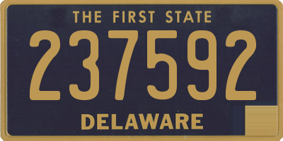 DE license plate 237592