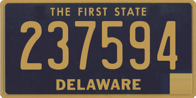 DE license plate 237594