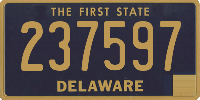DE license plate 237597