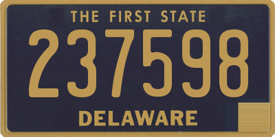 DE license plate 237598