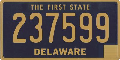 DE license plate 237599