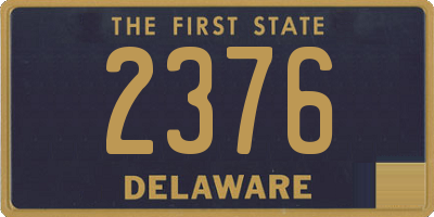 DE license plate 2376