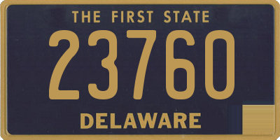 DE license plate 23760