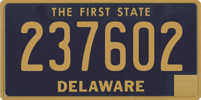 DE license plate 237602