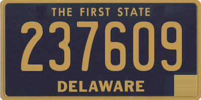 DE license plate 237609