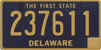 DE license plate 237611