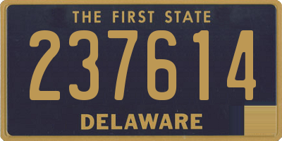 DE license plate 237614