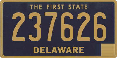 DE license plate 237626