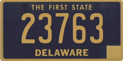 DE license plate 23763