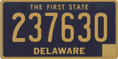 DE license plate 237630