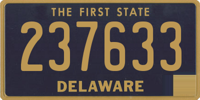 DE license plate 237633