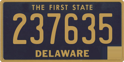 DE license plate 237635