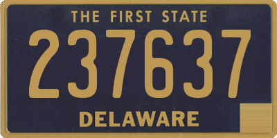 DE license plate 237637