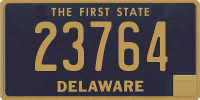 DE license plate 23764