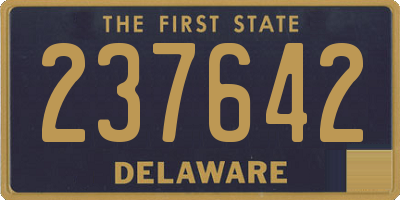 DE license plate 237642