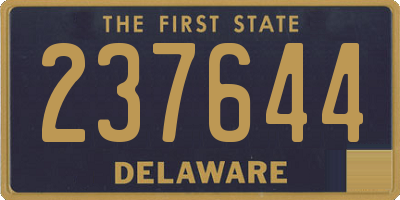 DE license plate 237644