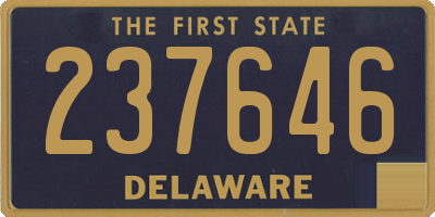 DE license plate 237646