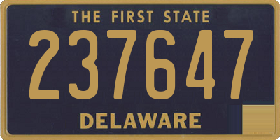 DE license plate 237647