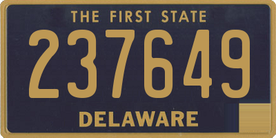 DE license plate 237649