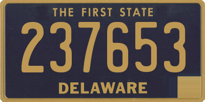 DE license plate 237653